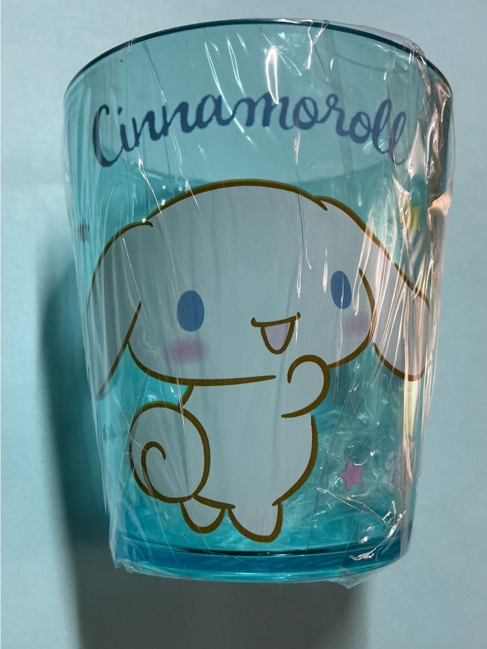 Blue Bunny Cinnamoroll Decorative Plastic Cup in Wraps